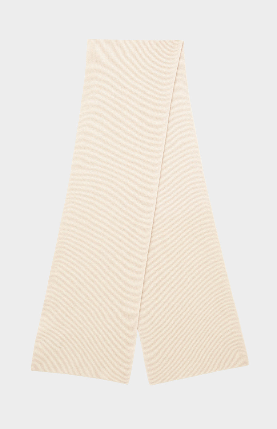 Pringle Cashmere Blend Scarf with Allover Fine Rib in Pink Champagne