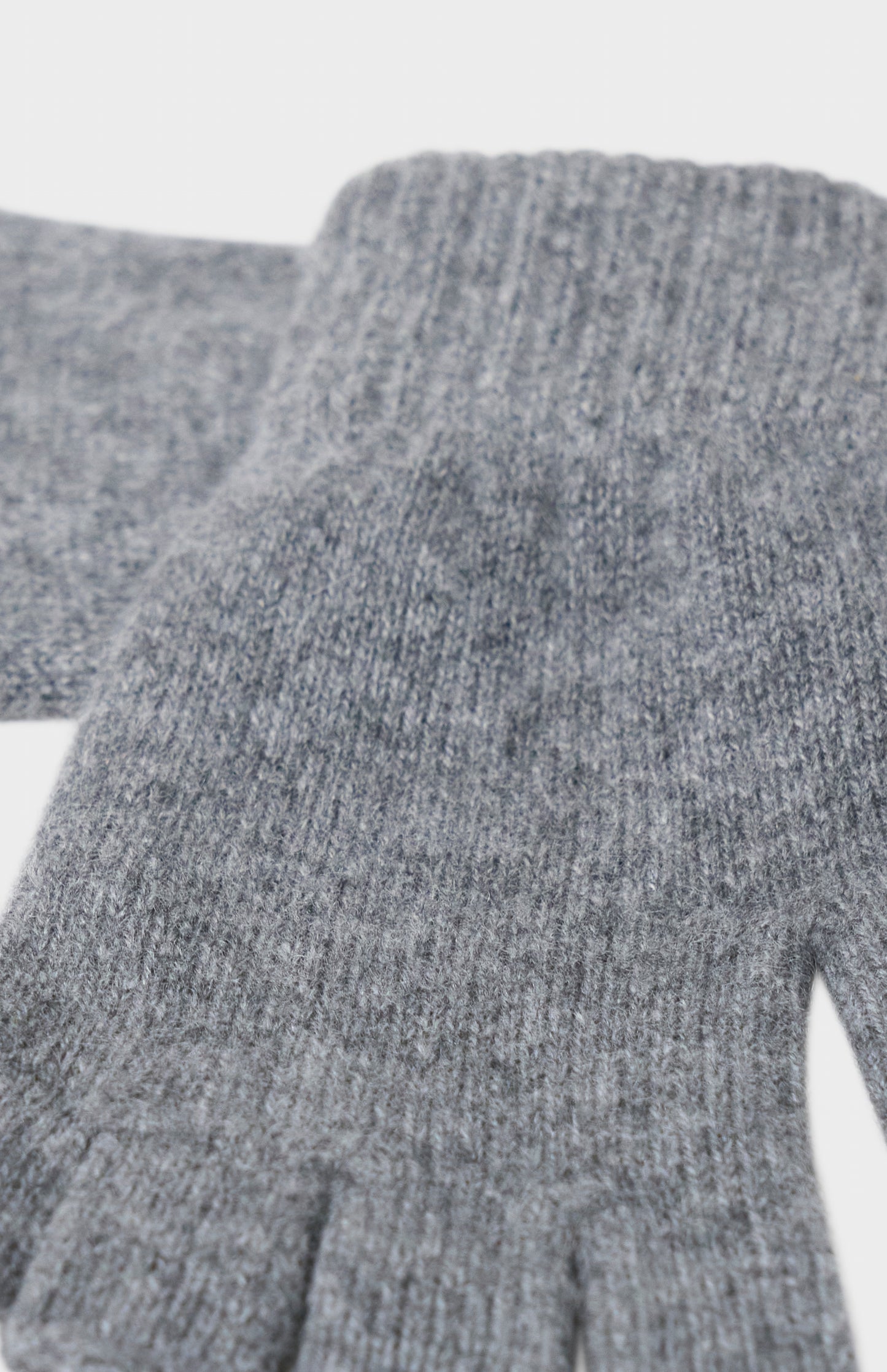 Fingerless Cashmere Gloves In Grey