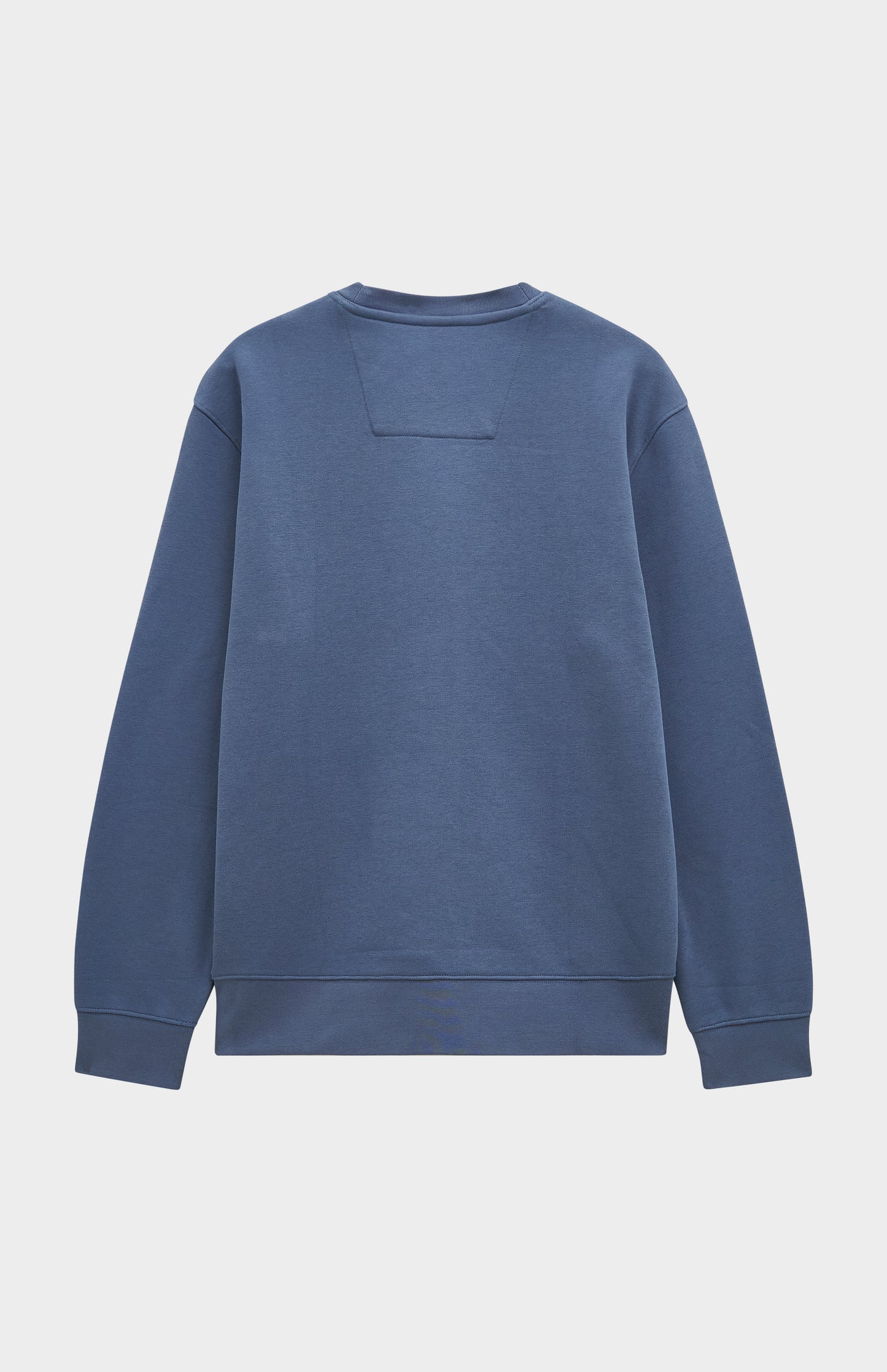 Pringle of Scotland Men's Crew Neck Sweatshirt In Bering Sea Blue rear shot