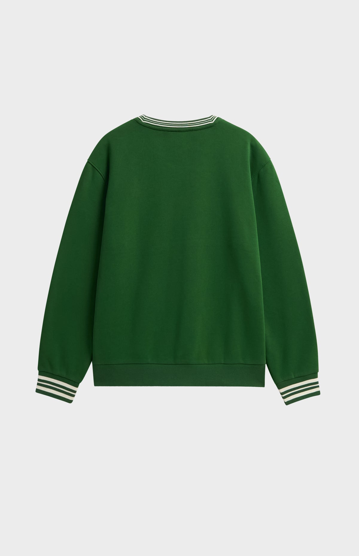 Mens Cotton Crew Neck Sweat in Green