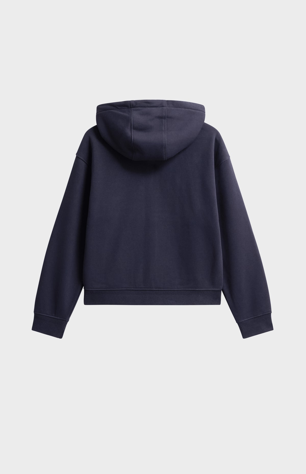Women’s Brushed Back Zip Through Hooded Sweat In Navy