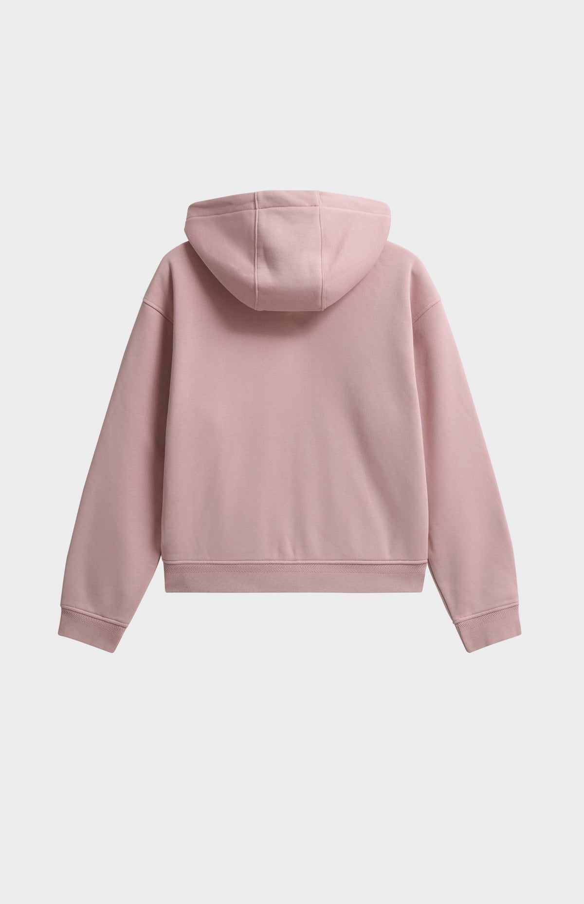 Women’s Brushed Back Zip Through Hooded Sweat In Pink
