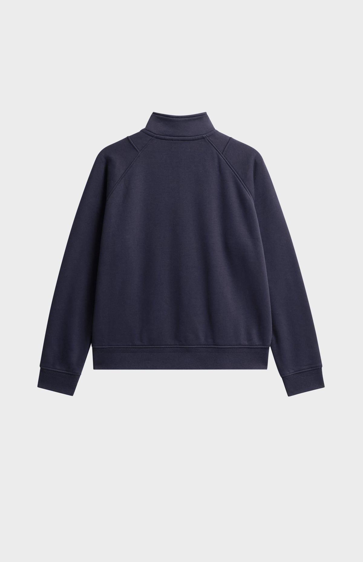 Women’s Brushed Back Half Zip Sweatshirt In Navy