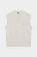 Pringle of Scotland Unisex Archive Lambswool Blend Vest In Ivory