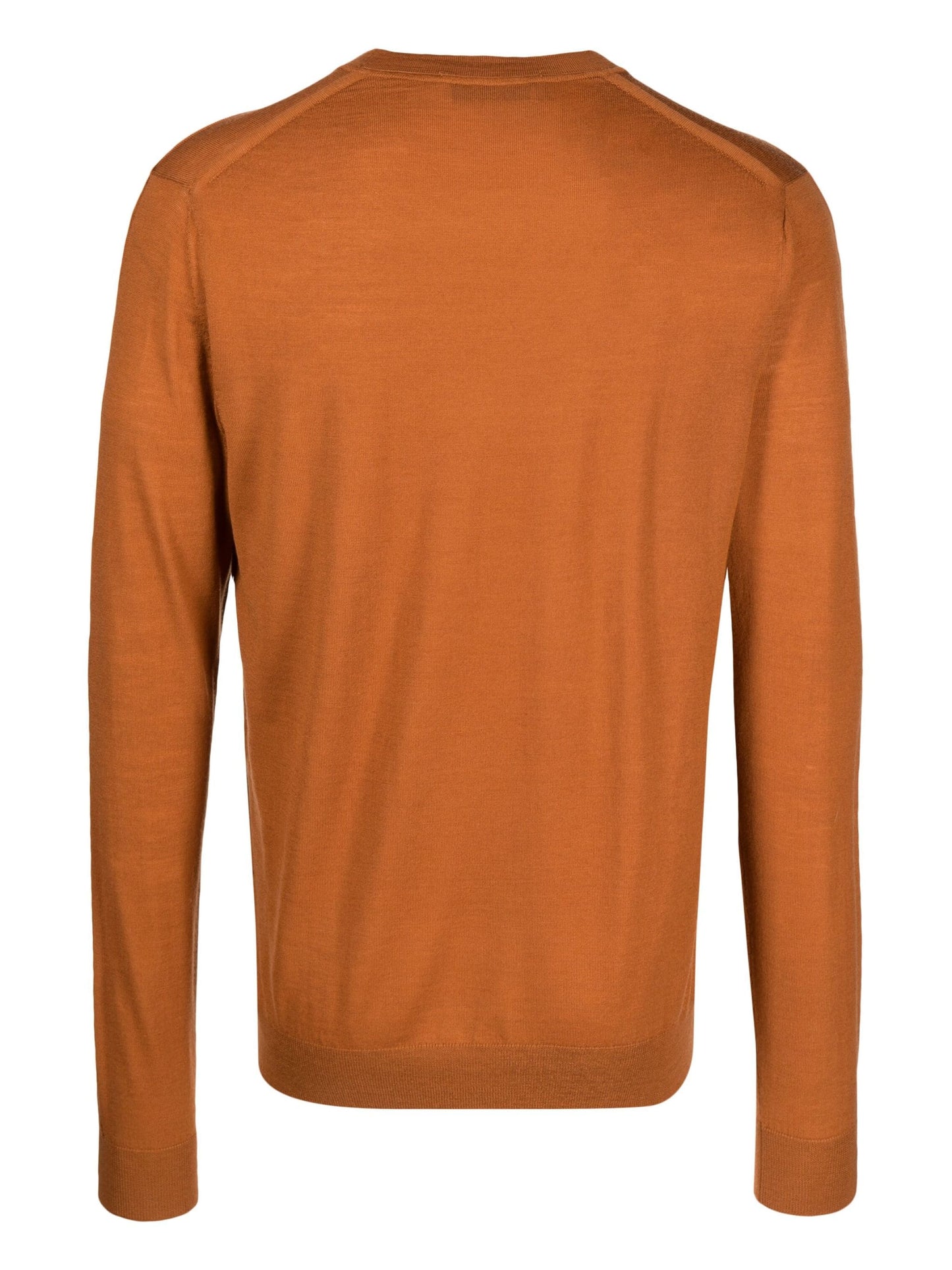 Men's Round Neck Merino Jumper In Zinc