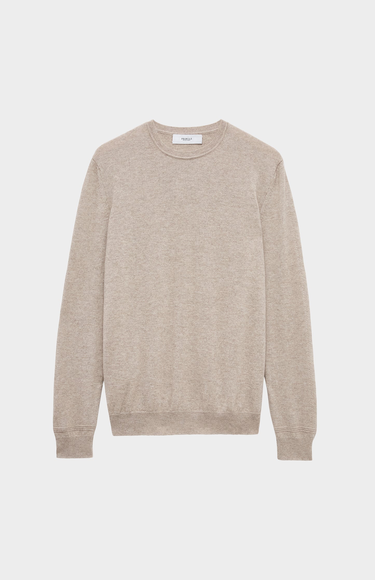 Pringle of Scotland Men's Round Neck Cashmere Jumper In Dark Natural