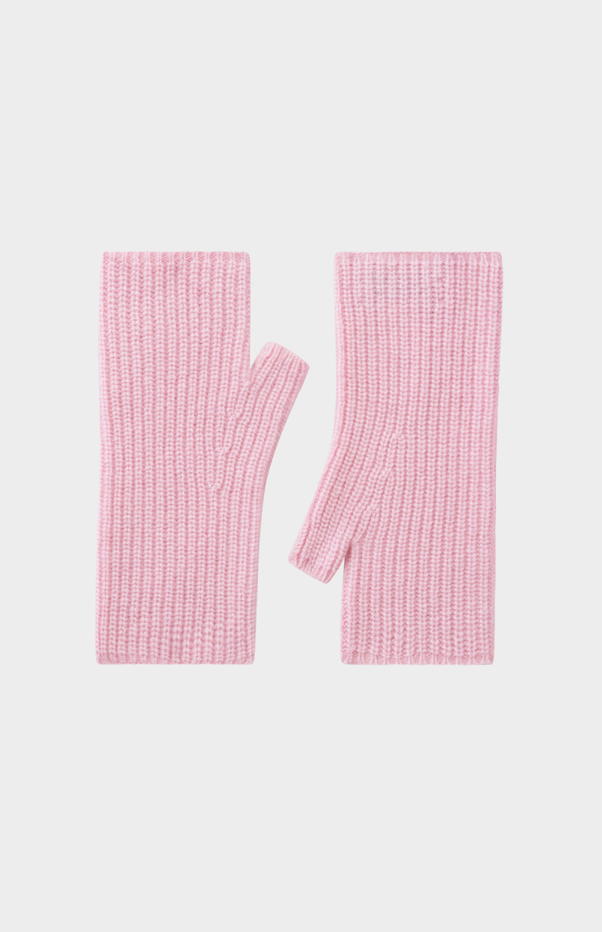 Pringle of Scotland Women's Ribbed Cashmere Wrist Warmers in Pink