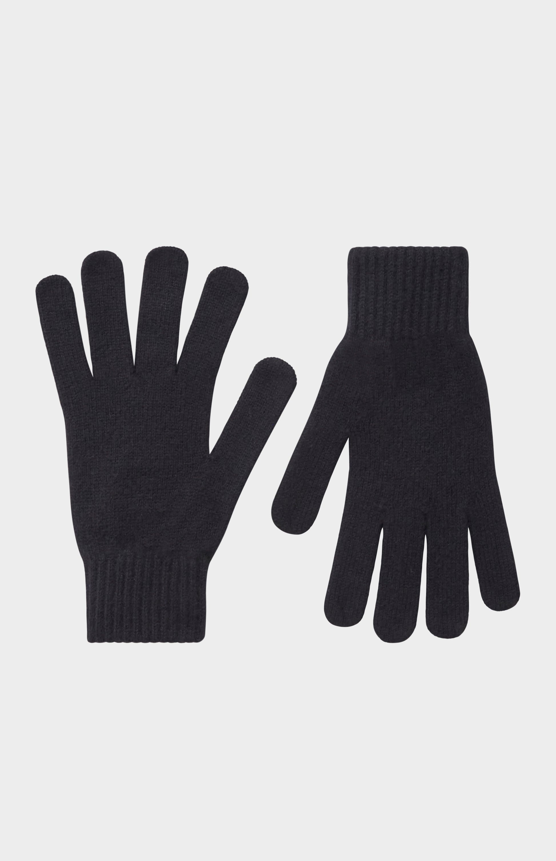 Pringle of Scotland Classic Cashmere Gloves in Black