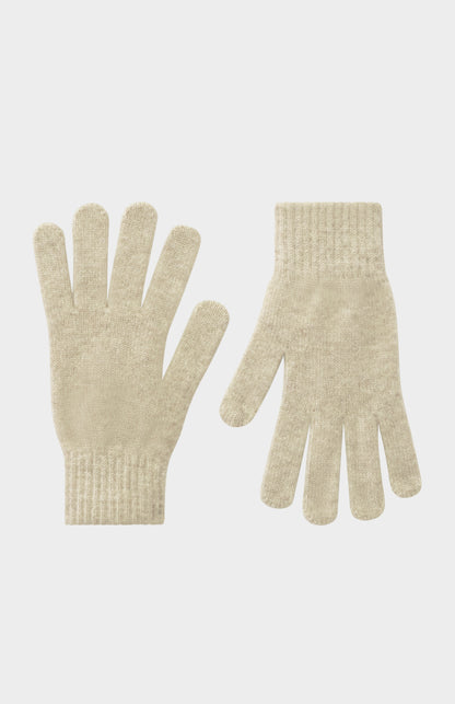 Classic Cashmere Gloves In Oatmeal