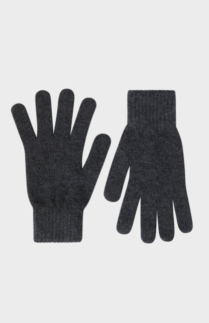 Classic Cashmere Gloves In Charcoal