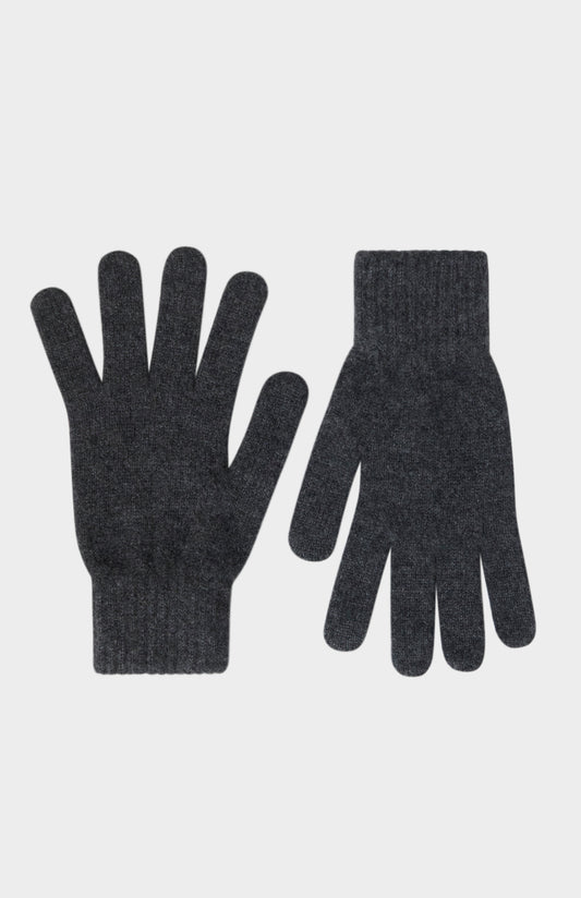 Classic Cashmere Gloves In Charcoal