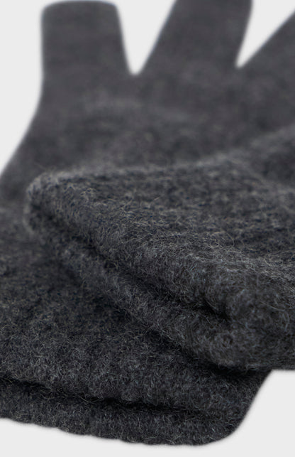 Classic Cashmere Gloves In Charcoal