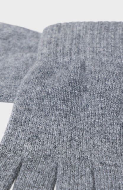 Classic Cashmere Gloves In Grey
