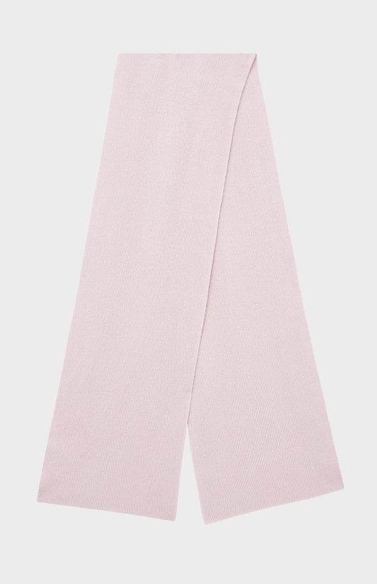 Pringle of Scotland Wool Cashmere Blend Scarf In In Powder Pink