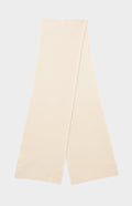 Pringle Cashmere Blend Scarf with Allover Fine Rib in Pink Champagne