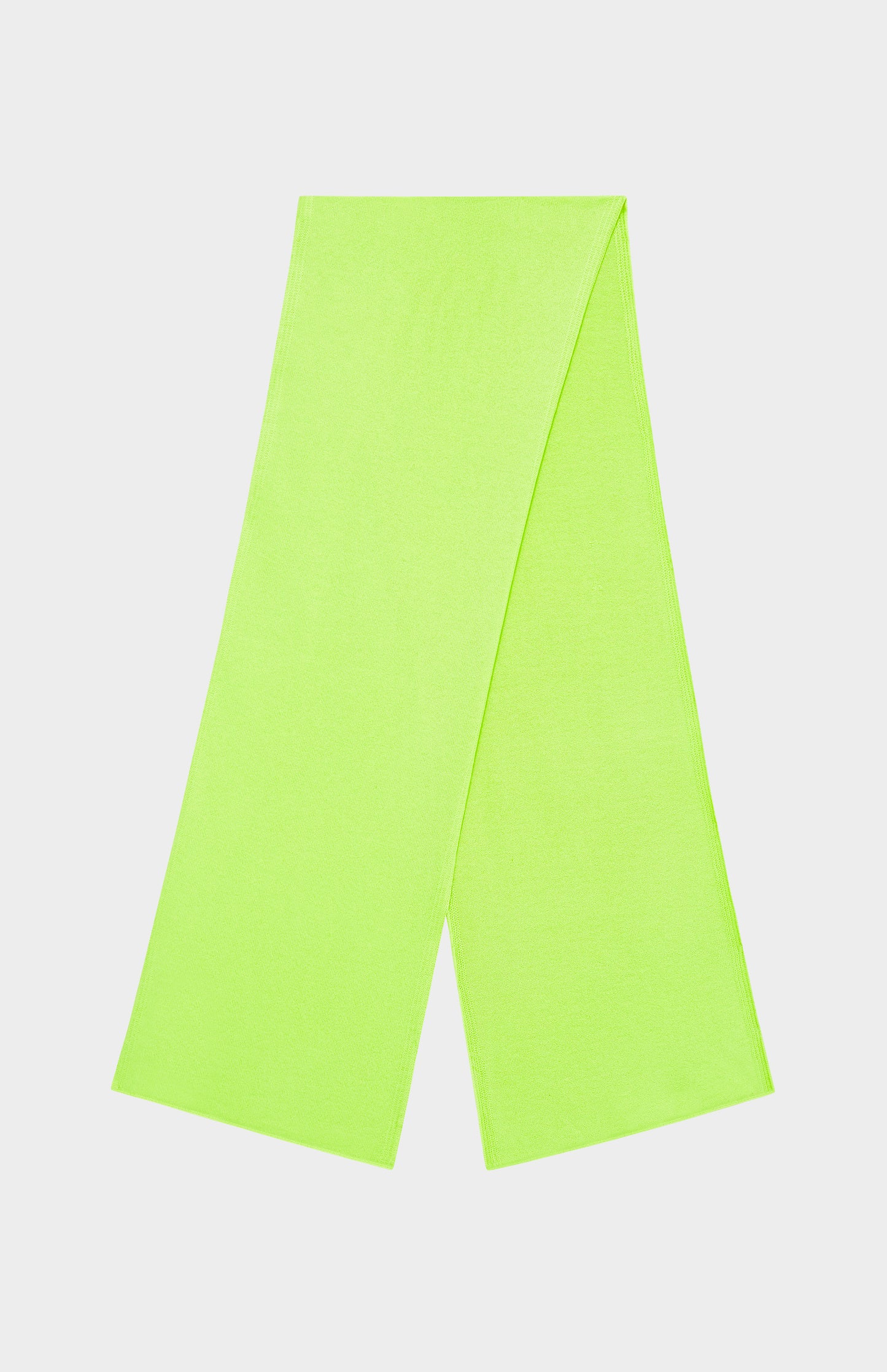 Pringle of Scotland Cashmere Scarf In In Fluorescent Yellow