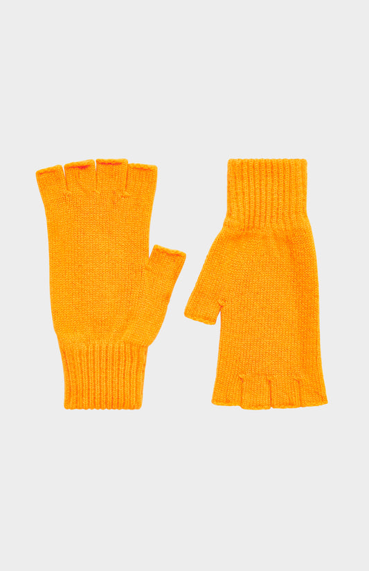 Pringle of Scotland Cosy Cashmere IFingerless Glove n Orange