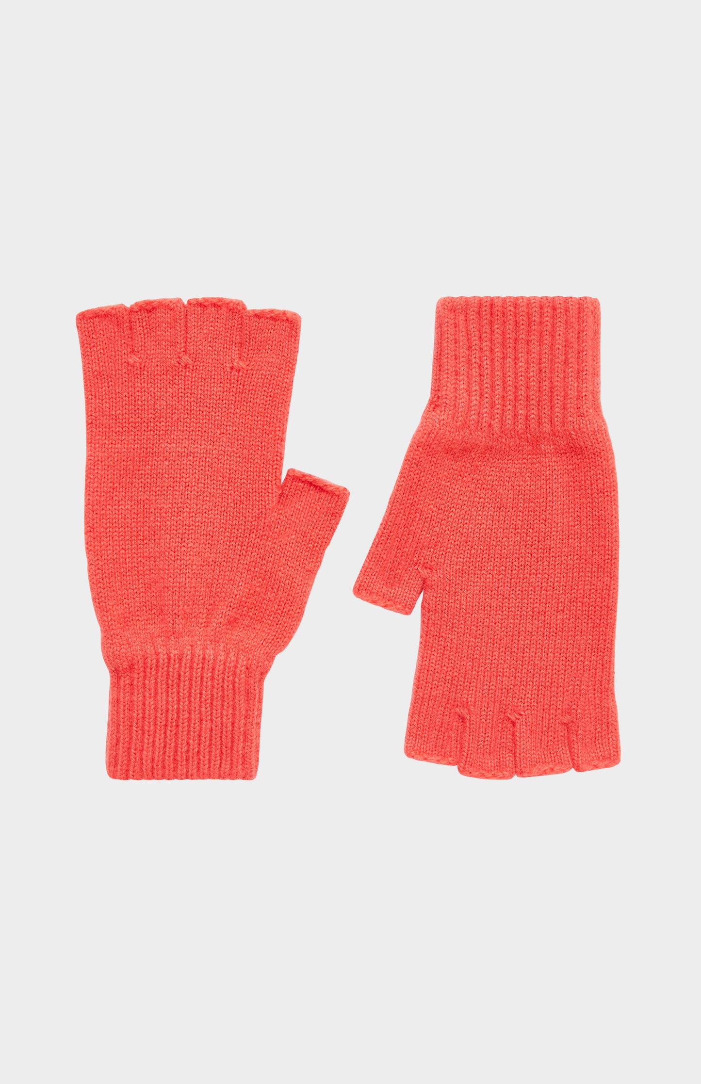 Pringle of Scotland Cosy Cashmere Fingerless Glove In Coral