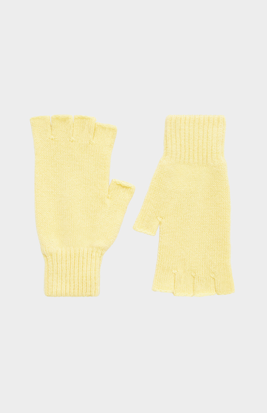 Pringle of Scotland Cosy Cashmere Fingerless Glove In Yellow