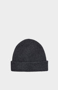 Pringle of Scotland Lambswool Beanie In Charcoal