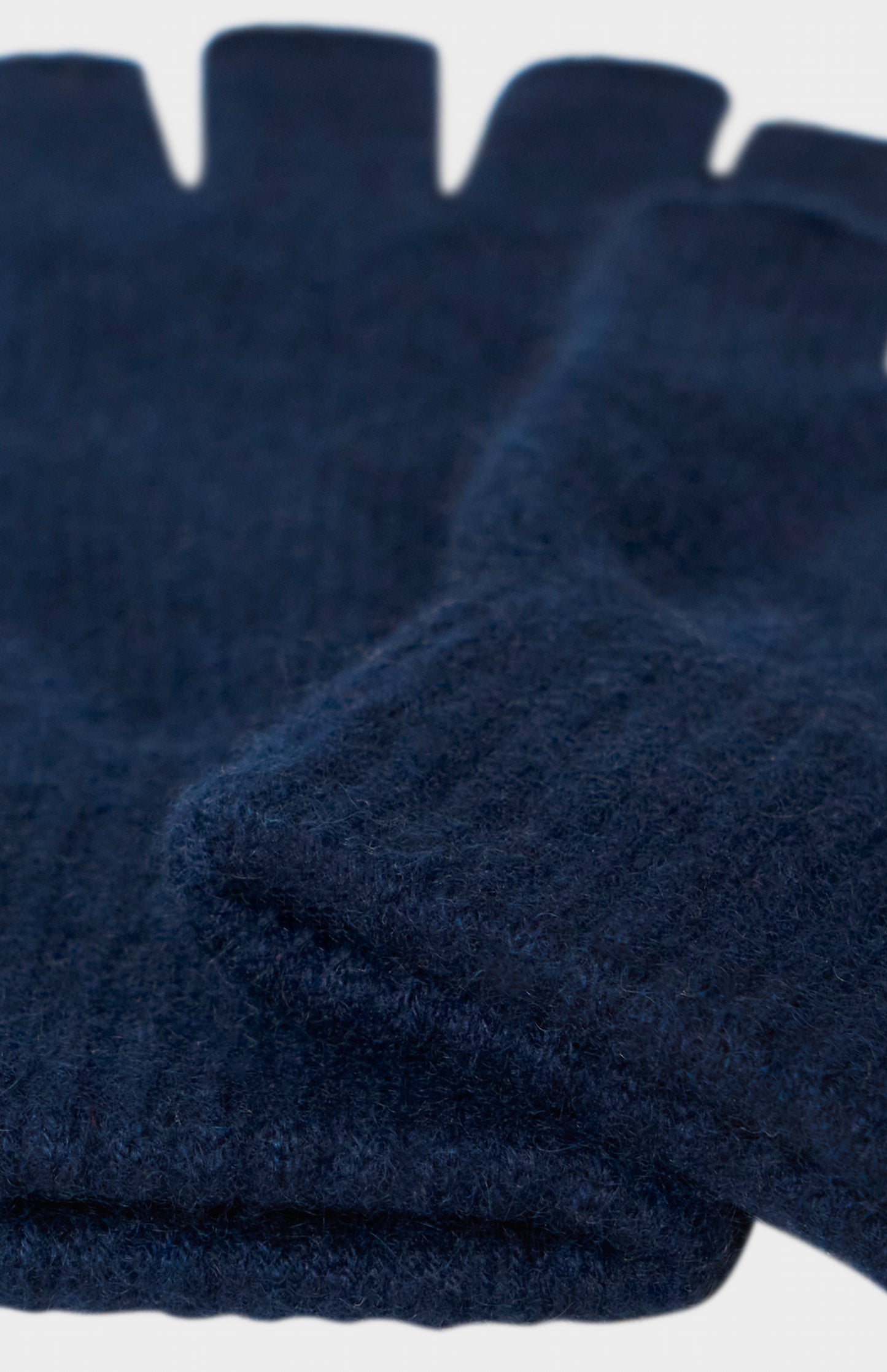 Fingerless Cashmere Gloves In Navy