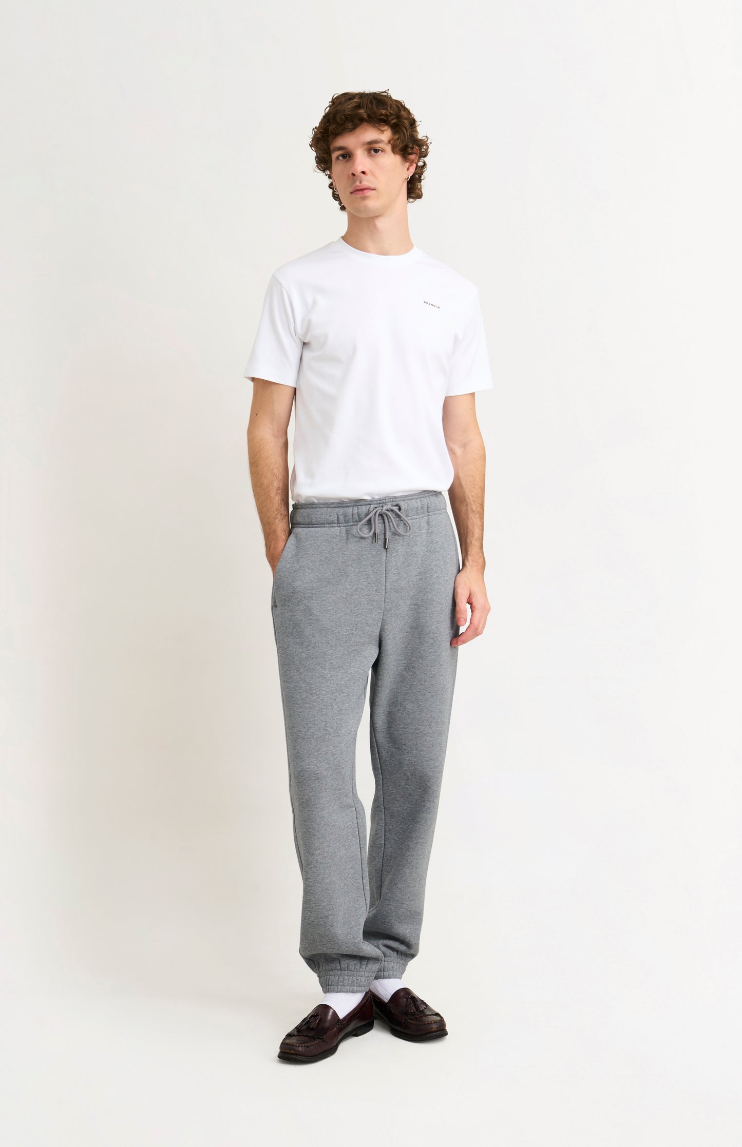 Men's Track Pants In Grey Melange