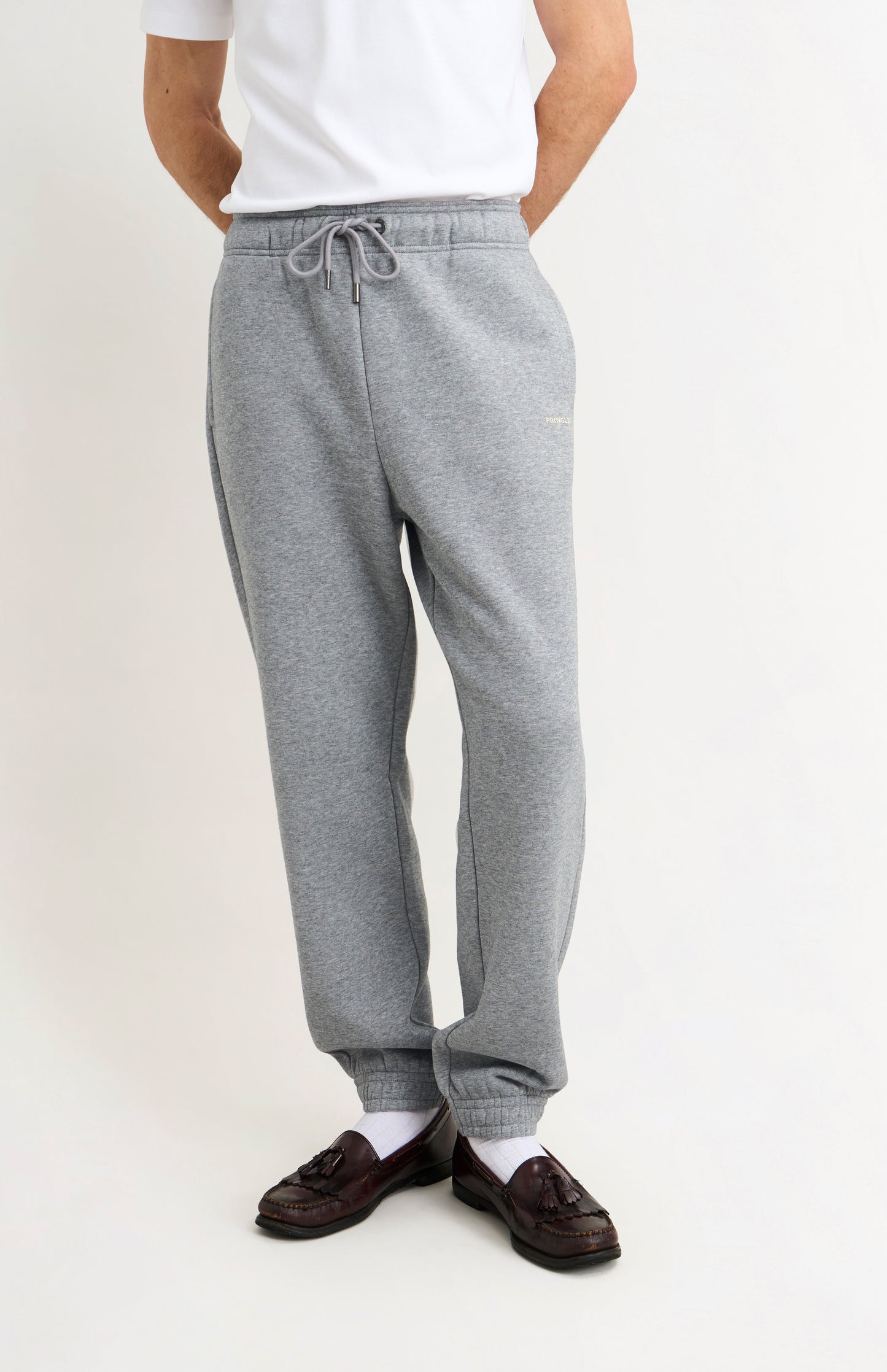 Men's Track Pants In Grey Melange