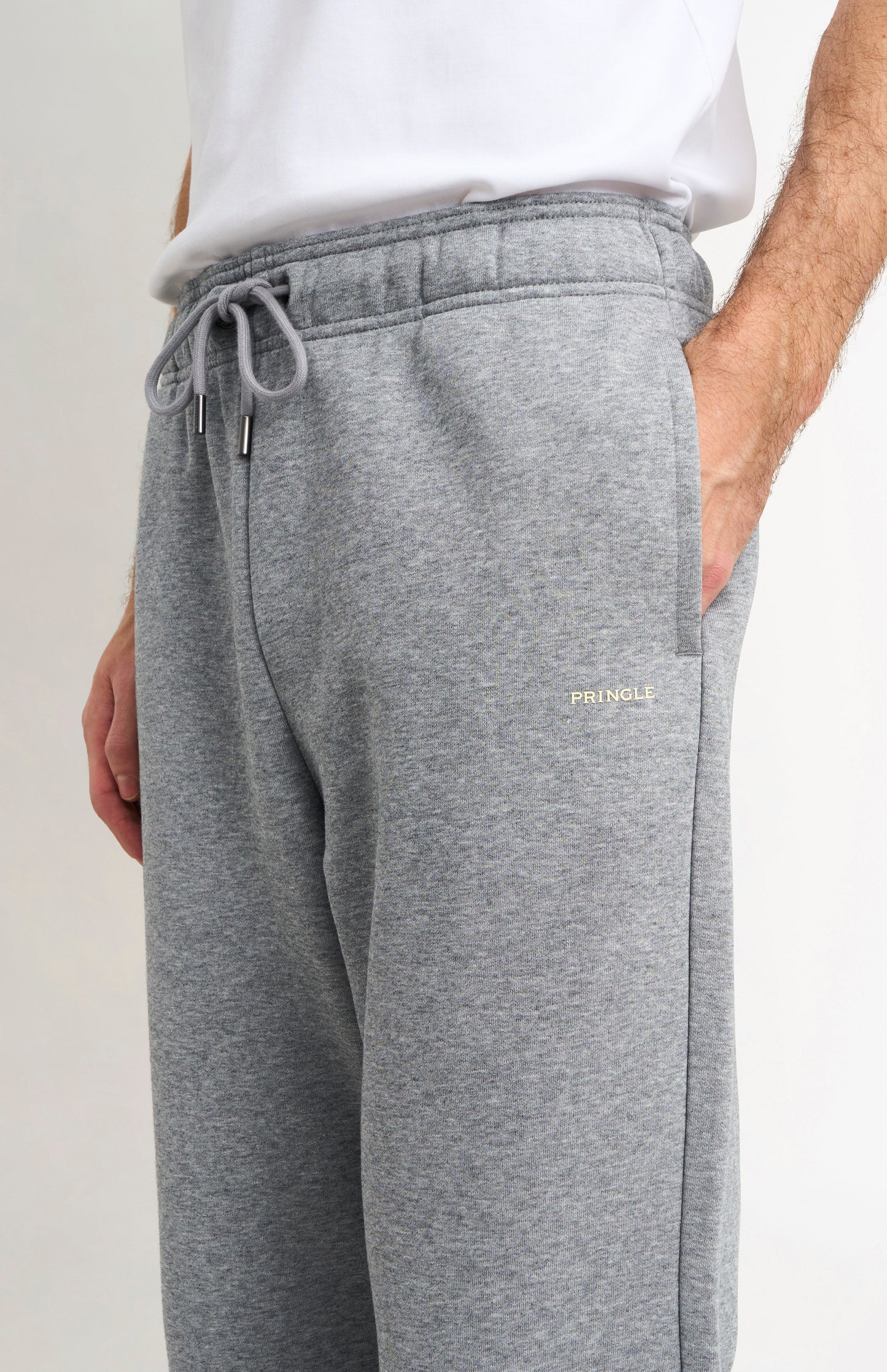 Men's Track Pants In Grey Melange