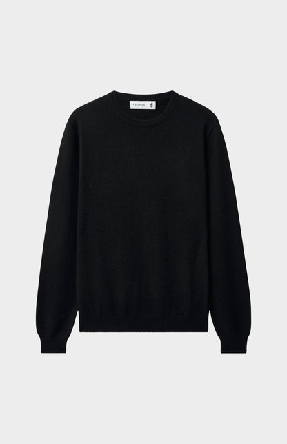 Pringle of Scotland Men's Classic Round Neck Cashmere Jumper In Black