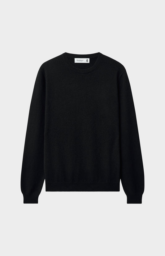 Pringle of Scotland Men's Classic Round Neck Cashmere Jumper In Black