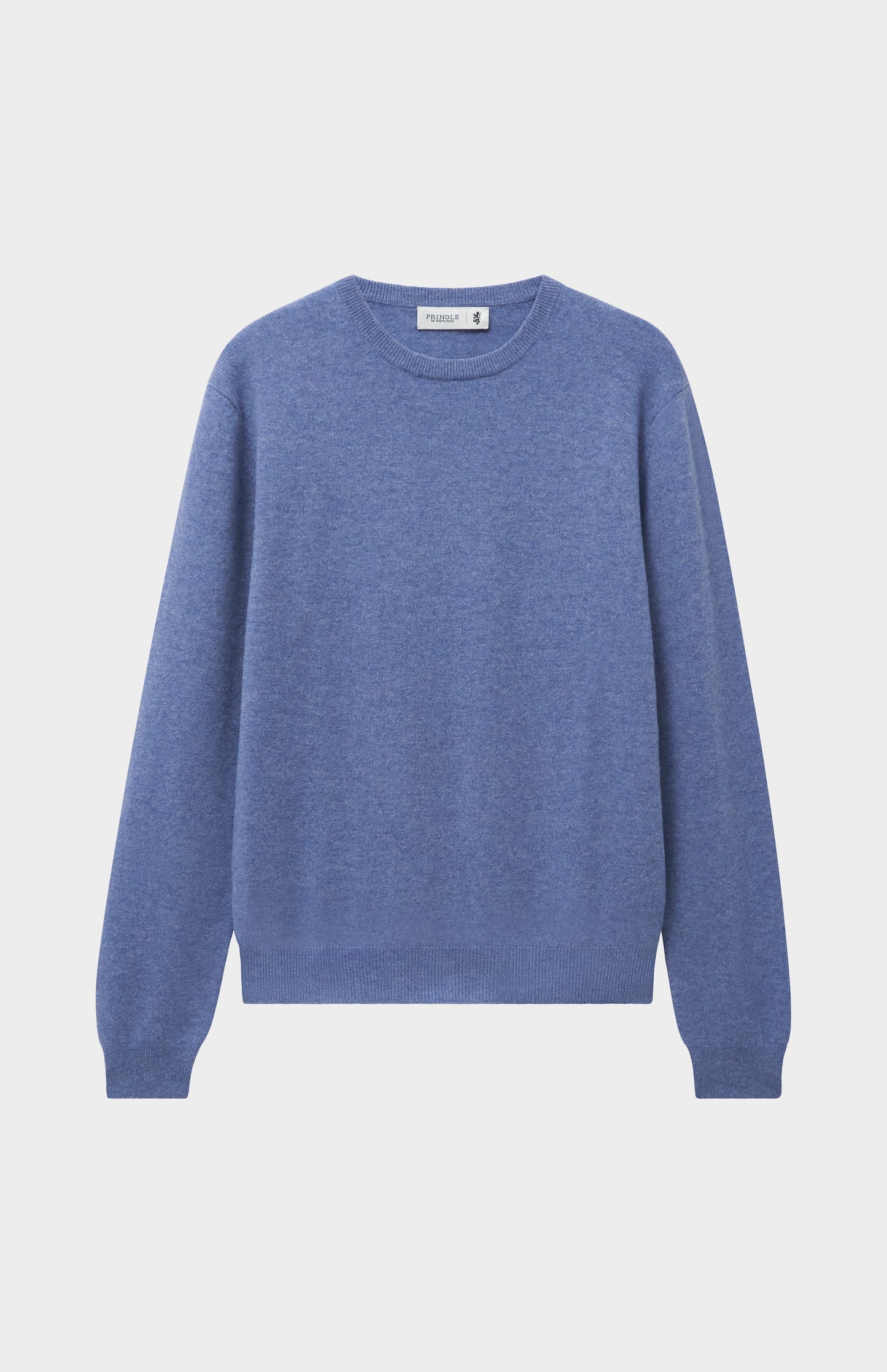 Pringle Men's Classic Round Neck Cashmere Jumper In Blue Melange