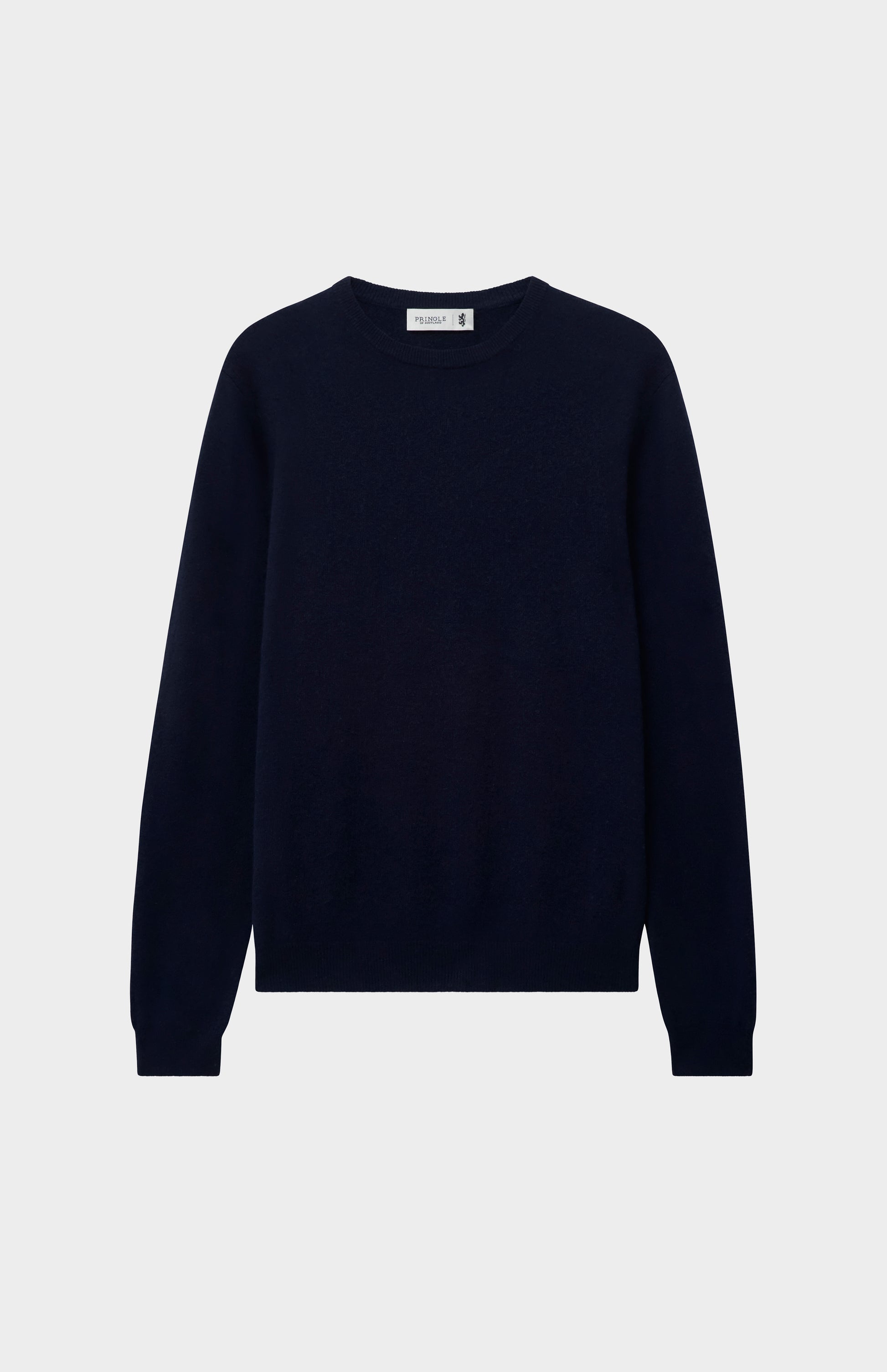 Pringle Men's Classic Round Neck Cashmere Jumper In Navy Melange