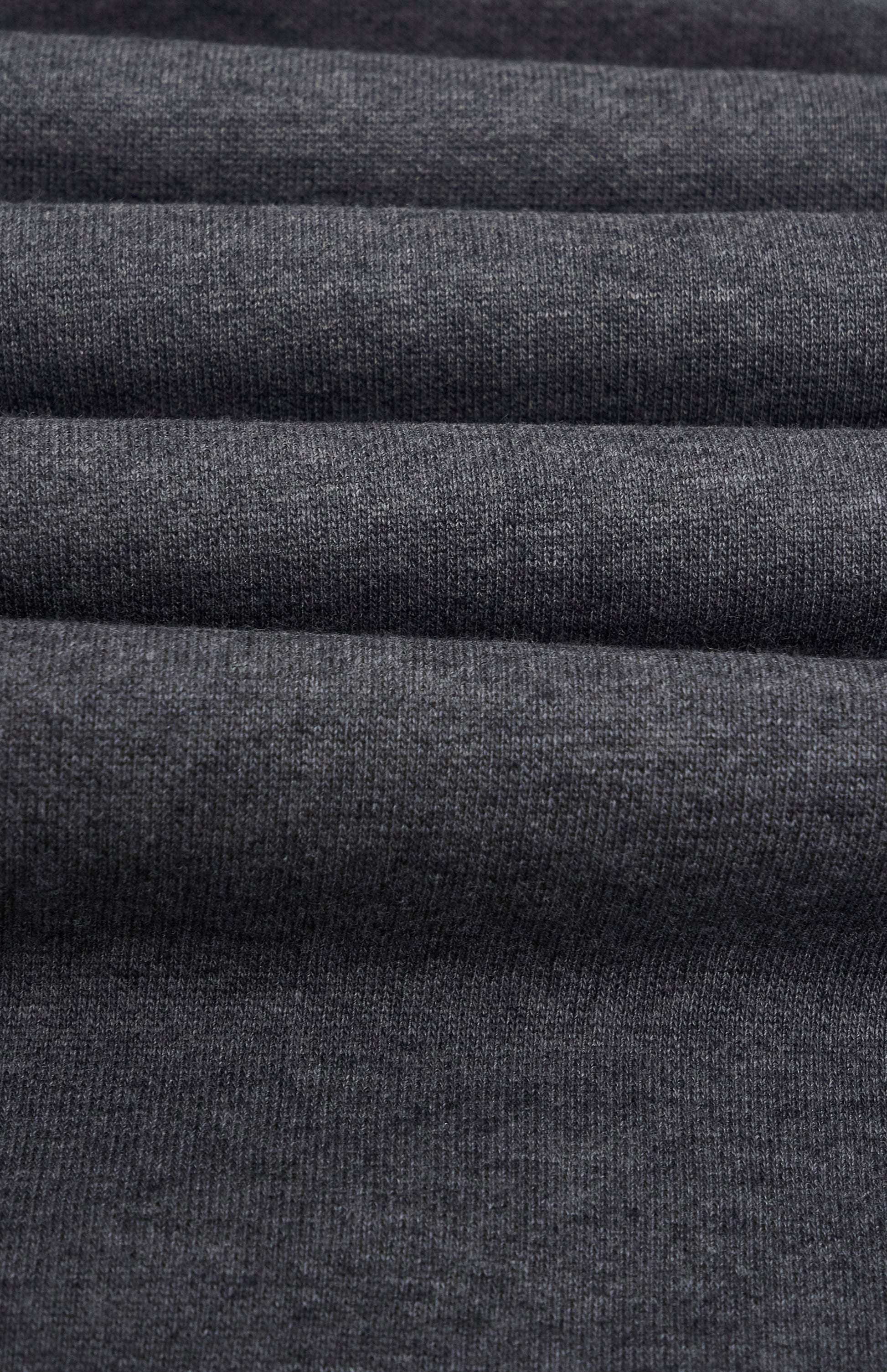 Pringle of Scotland Men's Qtr Zip Track Jumper In Charcoal Melange fabric detail