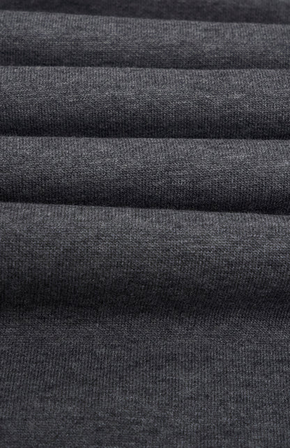 Pringle of Scotland Men's Qtr Zip Track Jumper In Charcoal Melange fabric detail