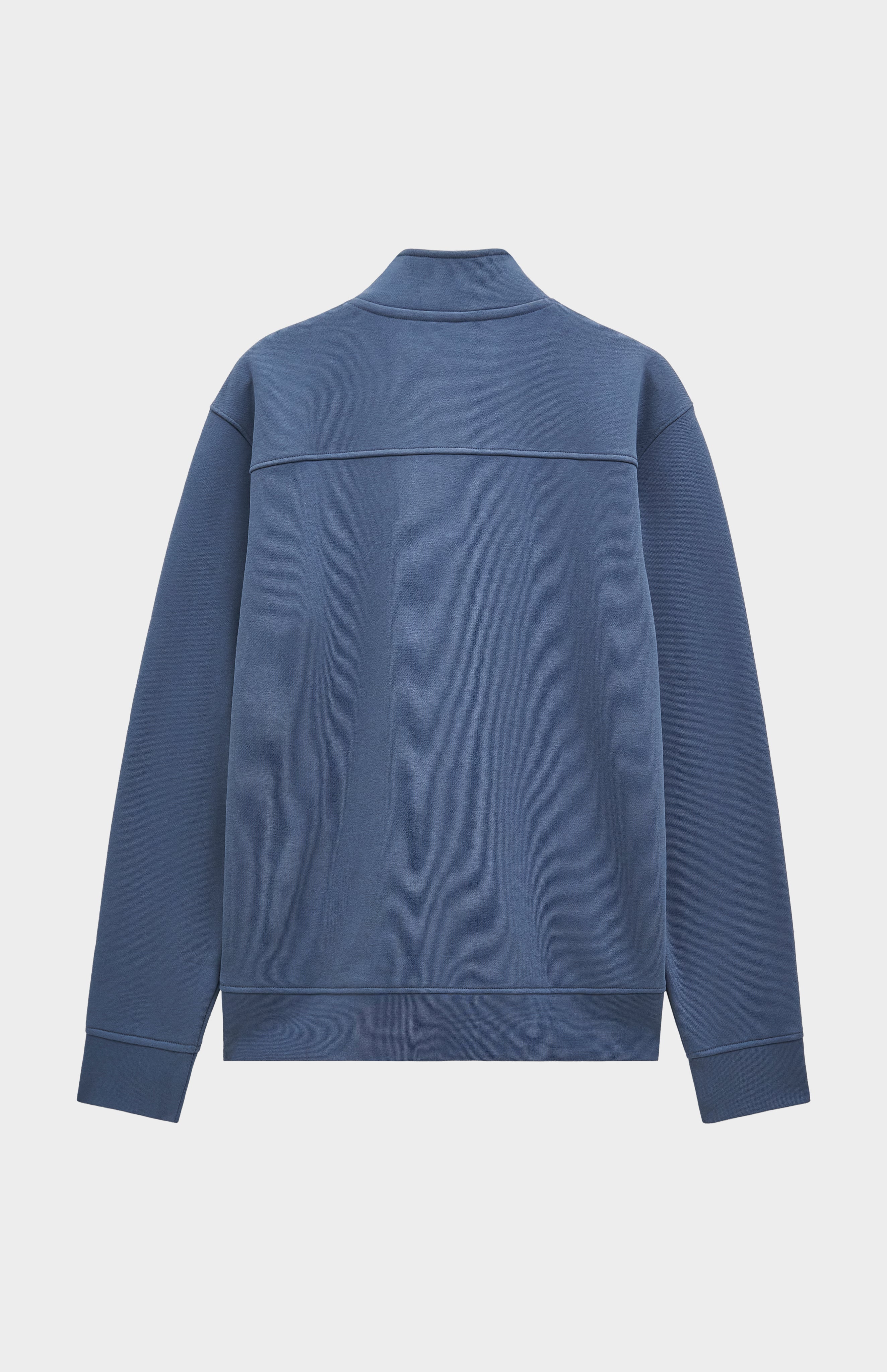 Pringle of Scotland Men's Qtr Zip Track Jumper In Bering Sea Blue