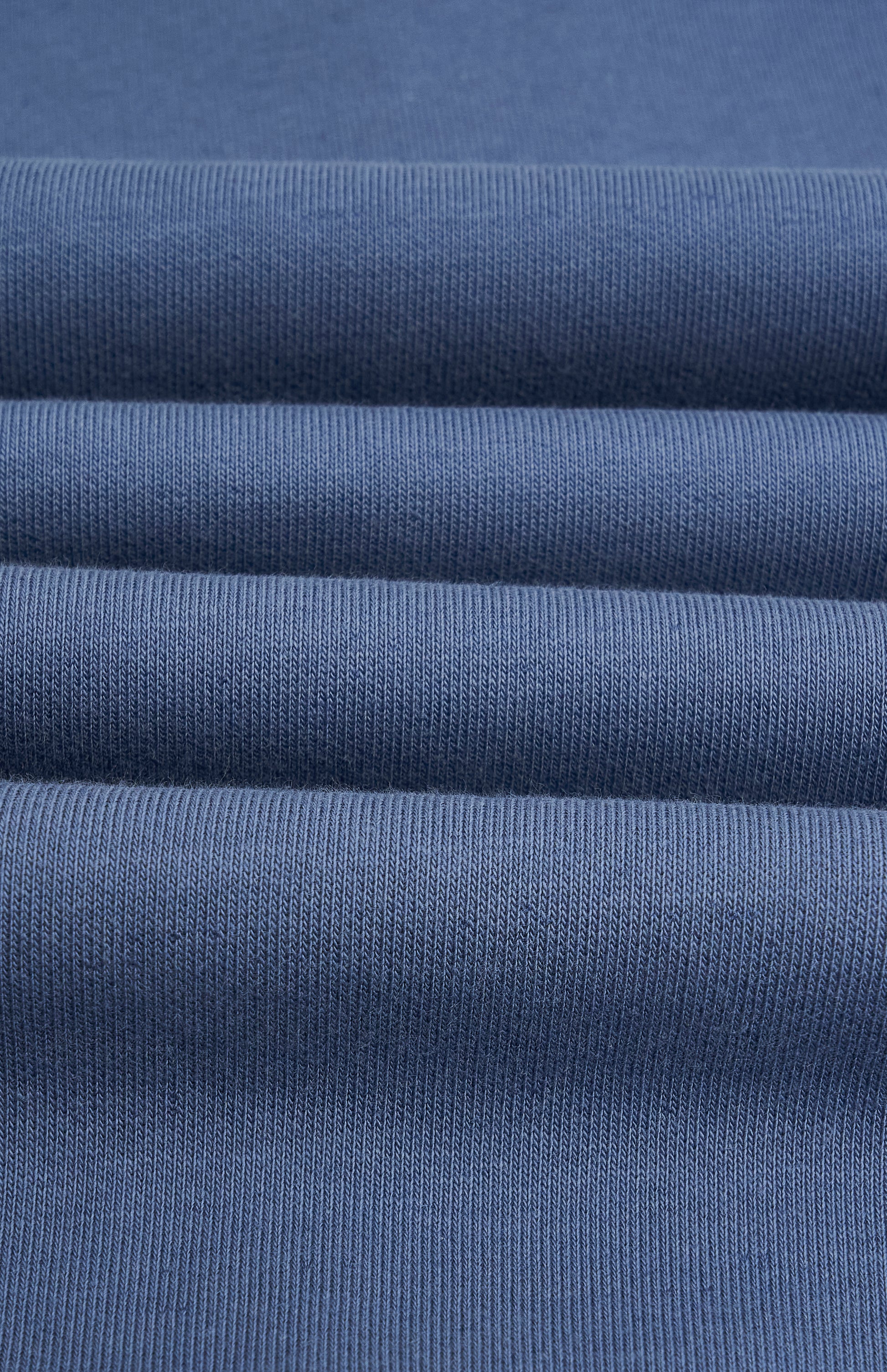 Pringle of Scotland Men's Qtr Zip Track Jumper In Bering Sea Blue fabric detail