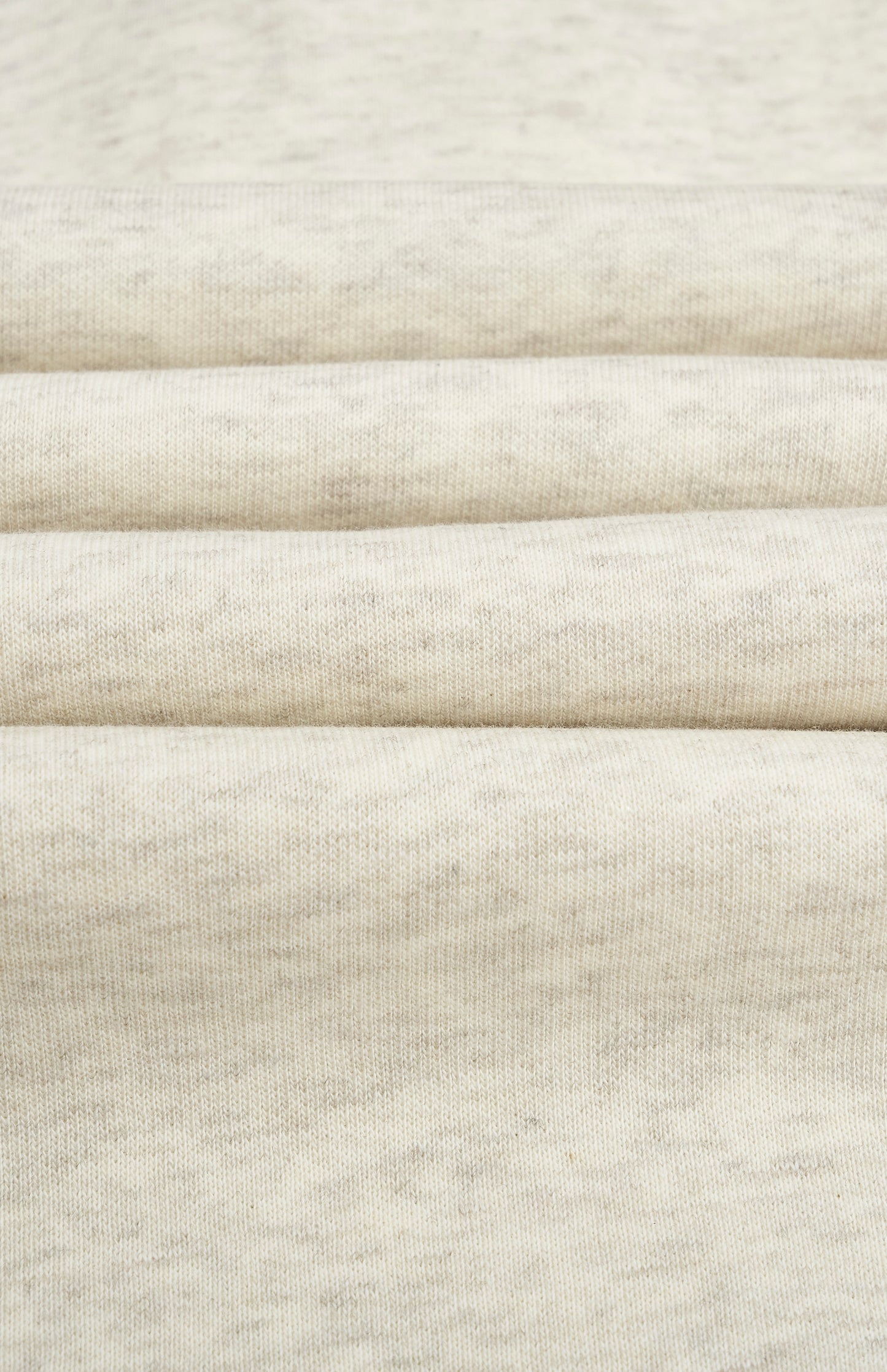 Pringle of Scotland Men's Qtr Zip Track Jumper In Ecru Beige Melange fabric detail