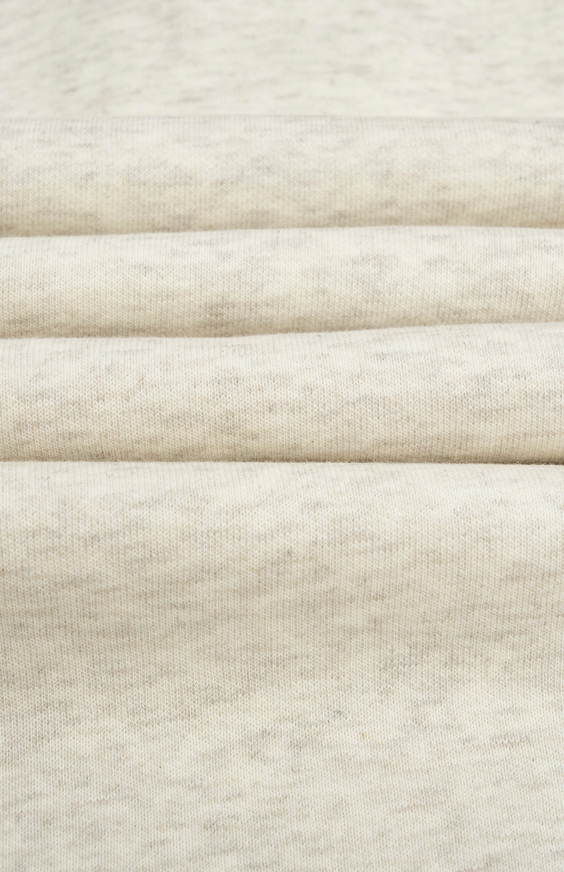 Pringle of Scotland Men's Qtr Zip Track Jumper In Ecru Beige Melange fabric detail