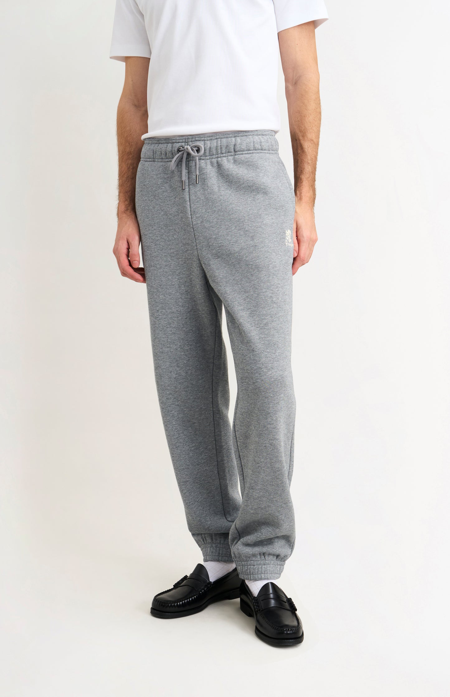 Men's Track Pants In Grey Melange