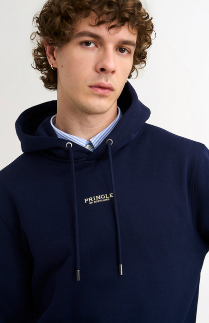 Men's Hooded Jumper In Navy Blue