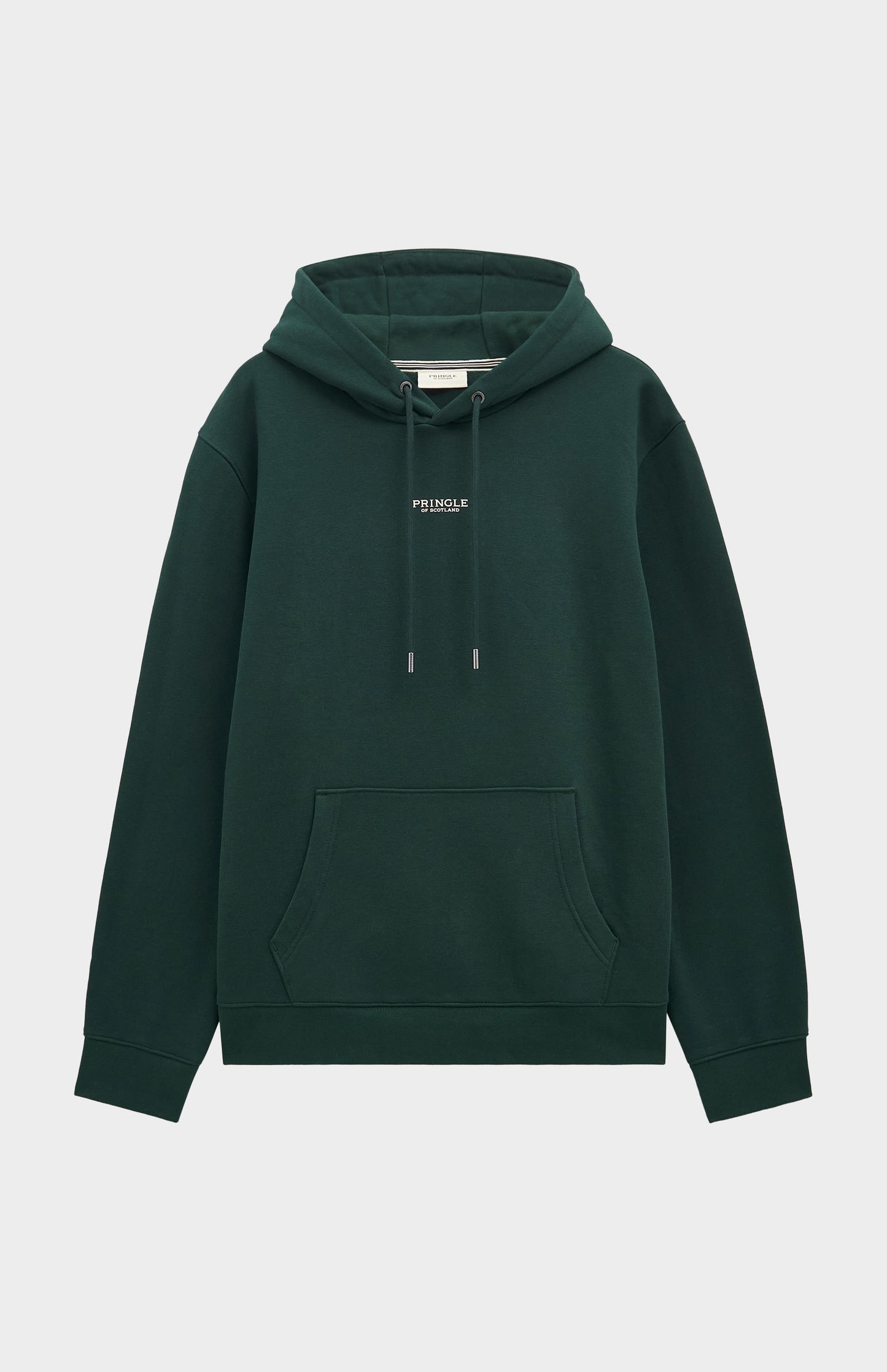 Men's Hooded Jumper In Pine Green
