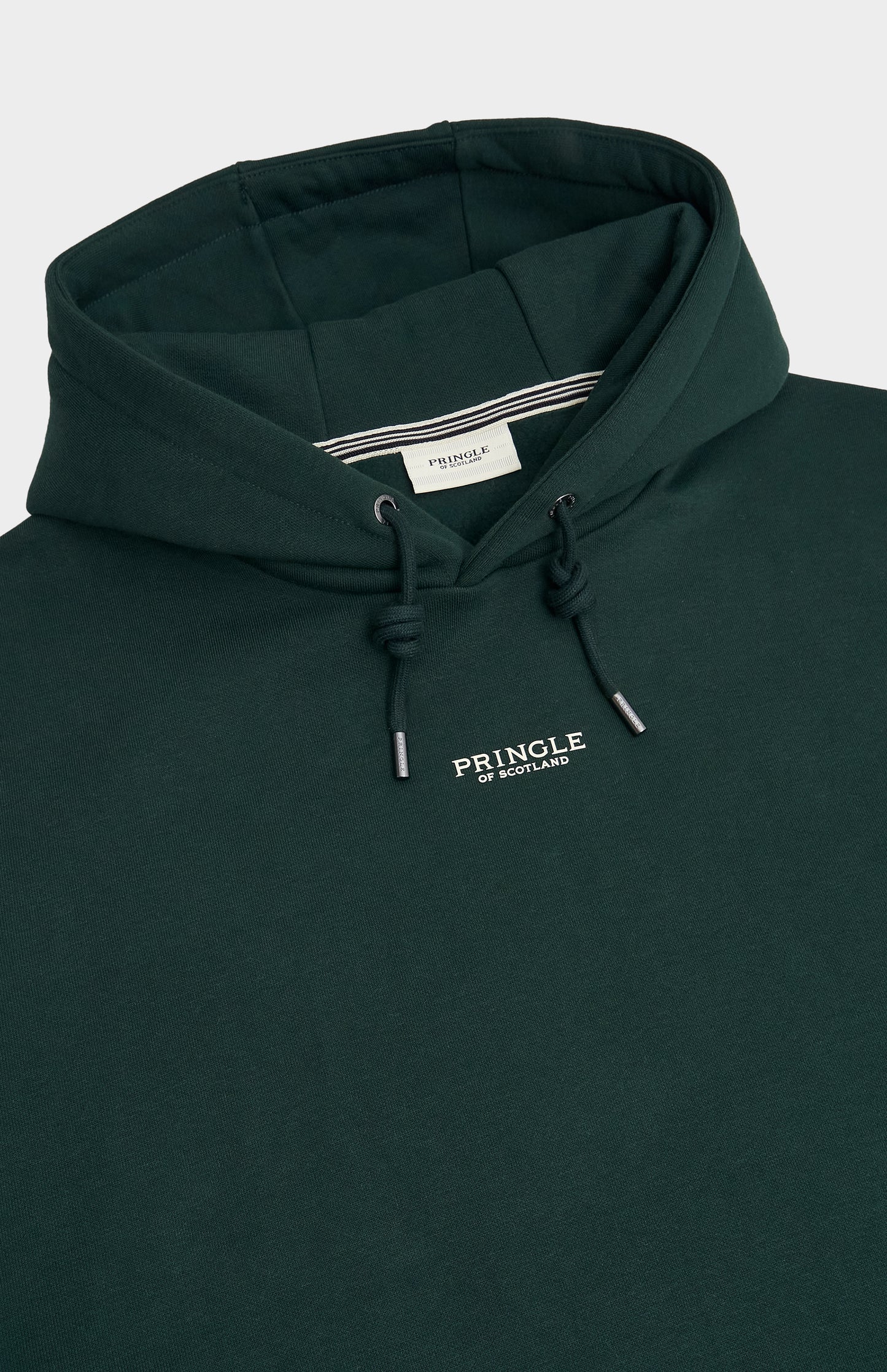 Men's Hooded Jumper In Pine Green