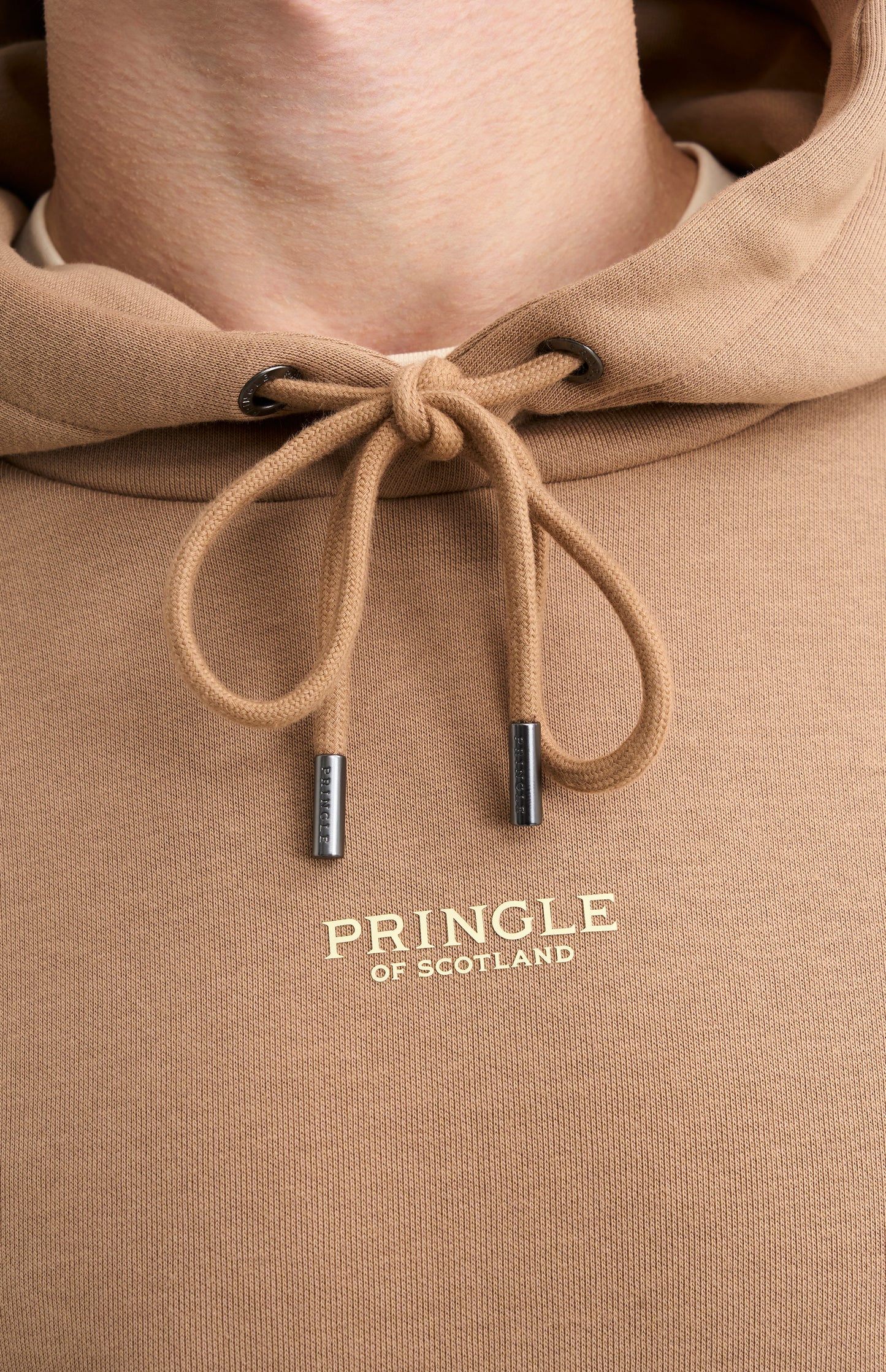 Men's Hooded Jumper In Mushroom