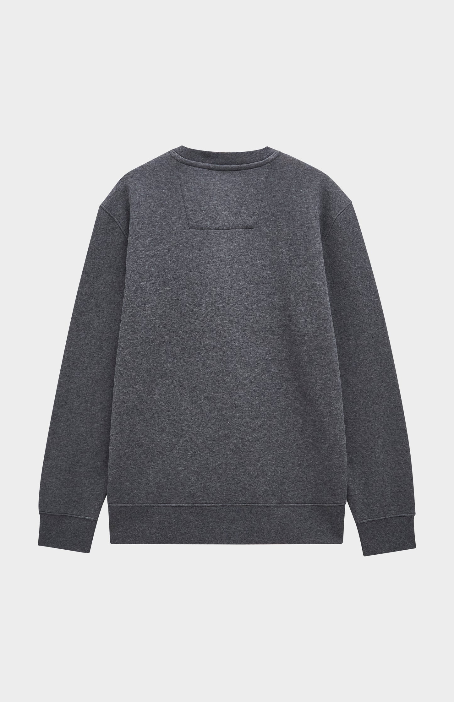 Pringle of Scotland Men's Crew Neck Sweatshirt In Charcoal Melange rear view