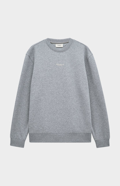 Men's Crew Neck Sweatshirt In Grey Melange