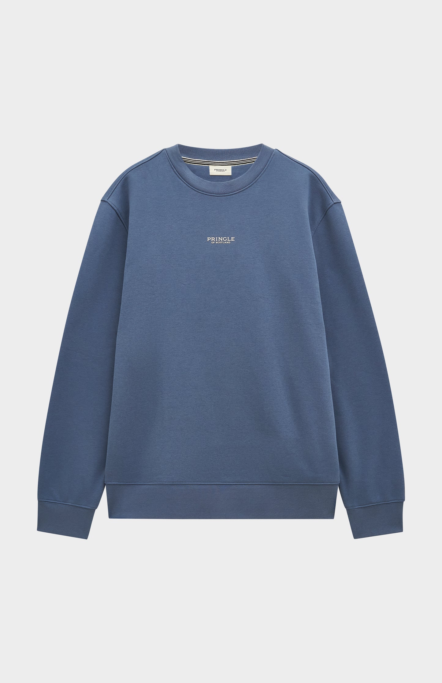 Pringle of Scotland Men's Crew Neck Sweatshirt In Bering Sea Blue