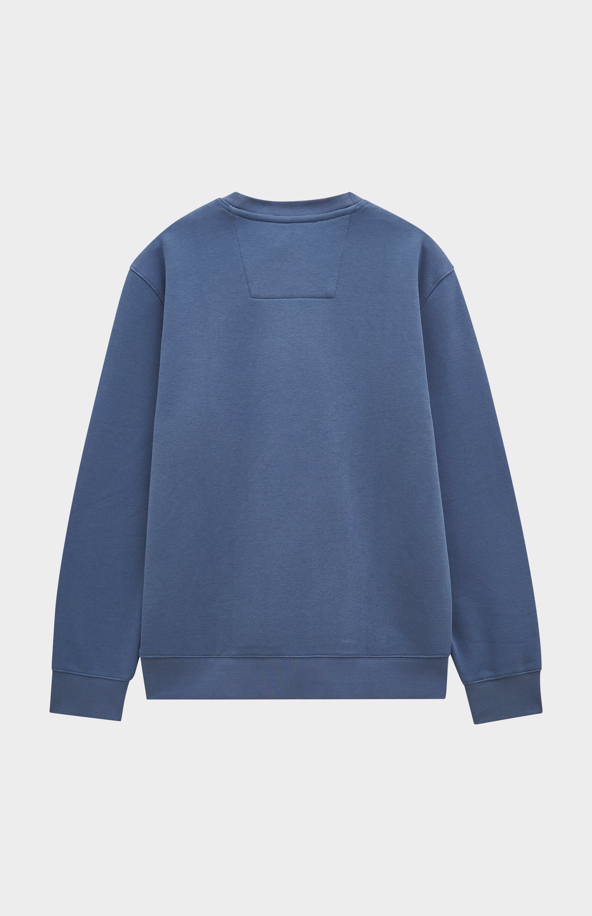 Pringle of Scotland Men's Crew Neck Sweatshirt In Bering Sea Blue rear view