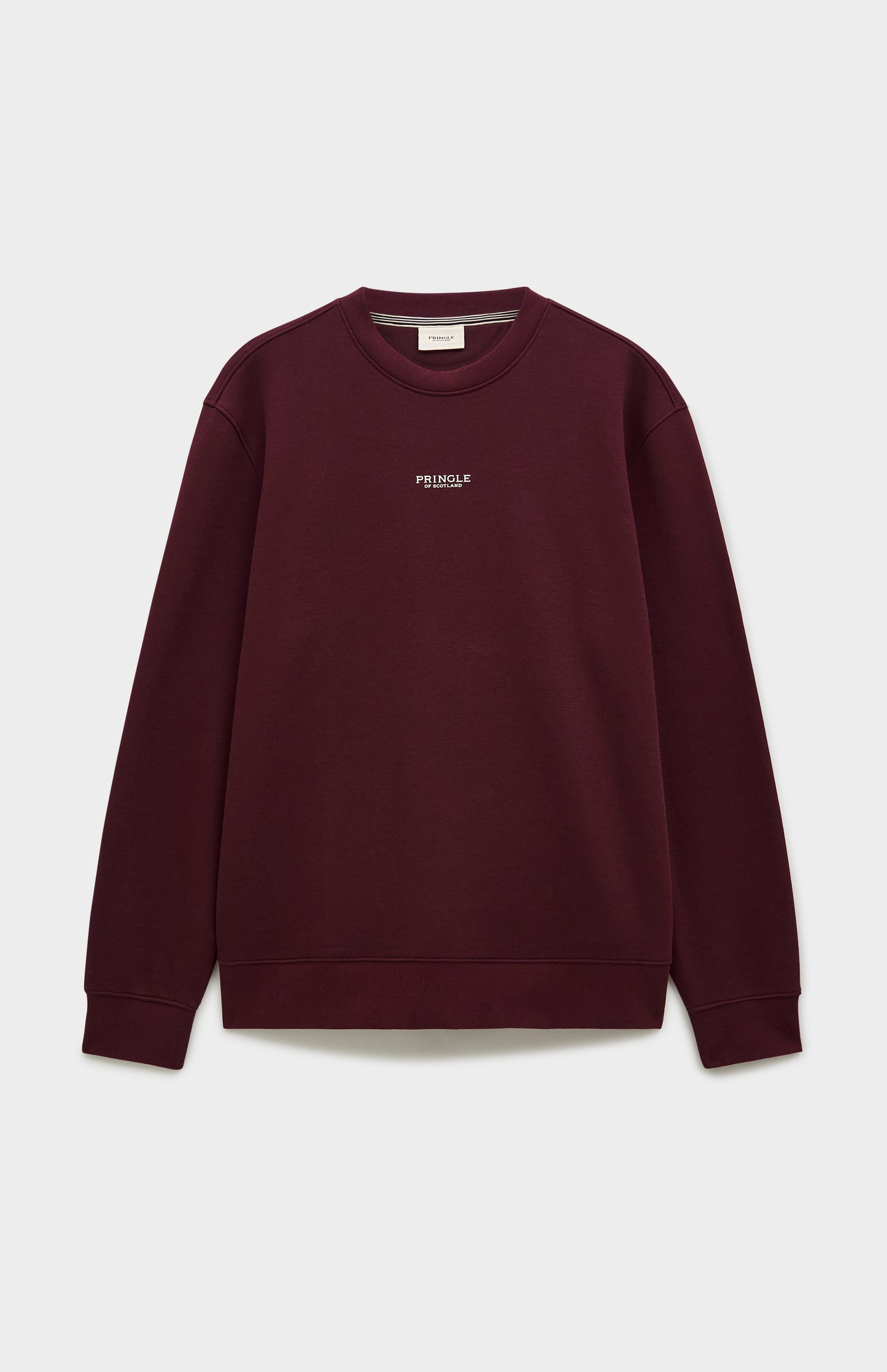 Men's Crew Neck Sweatshirt In Burgundy