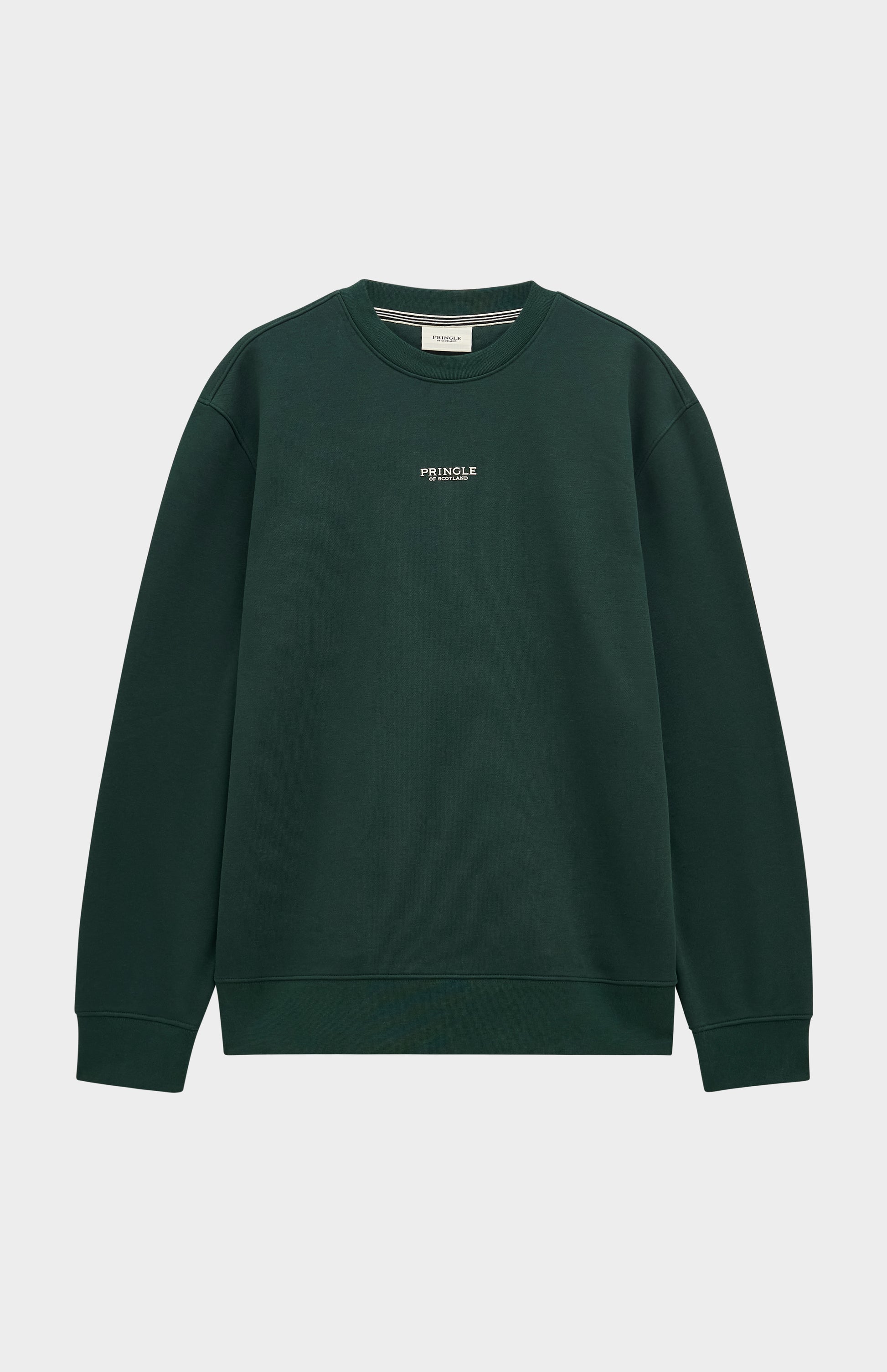 Pringle of Scotland Men's Crew Neck Sweatshirt In Pine Green