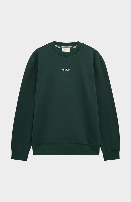 Pringle of Scotland Men's Crew Neck Sweatshirt In Pine Green